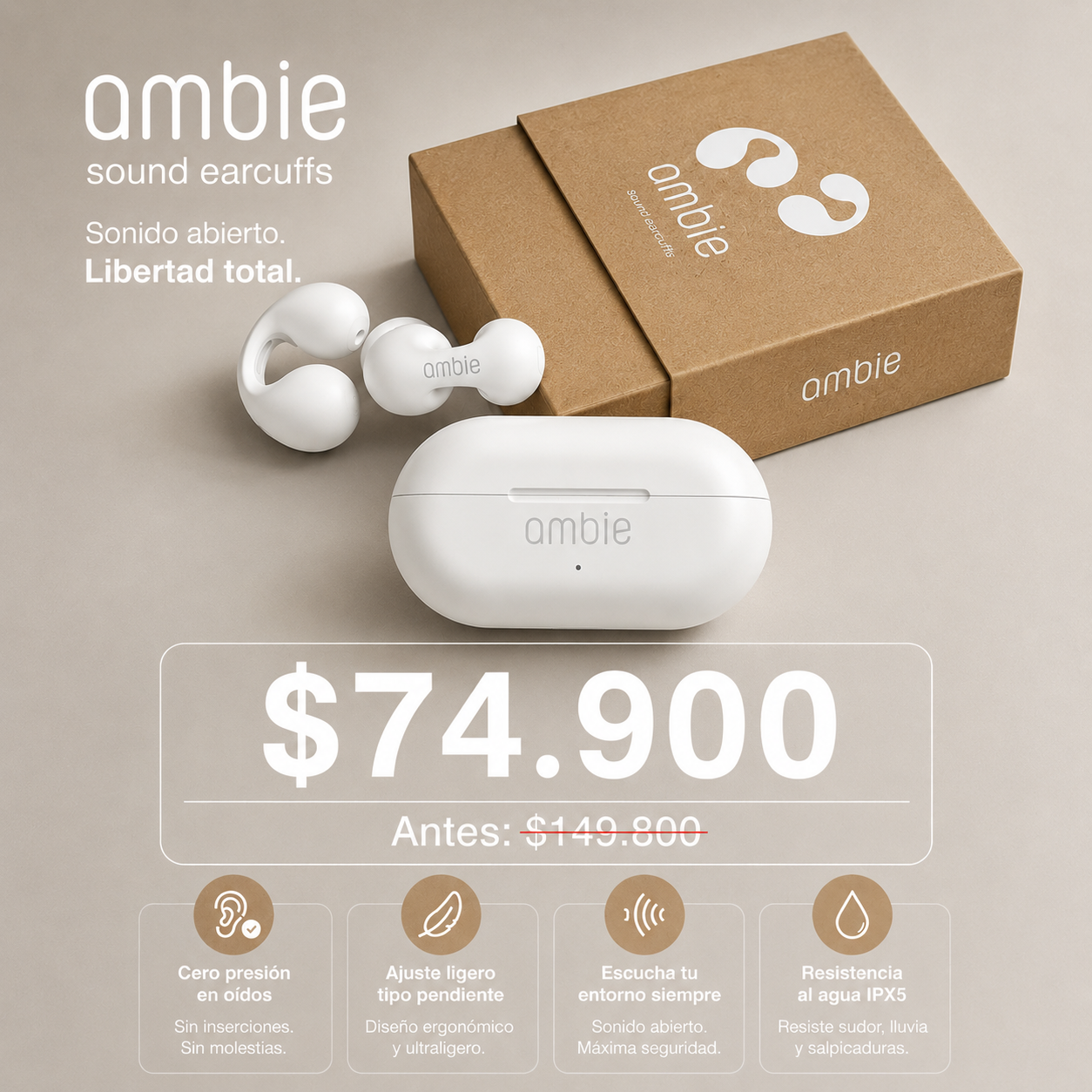 Ambie – Estilo, Comodidad y Resistencia al Agua