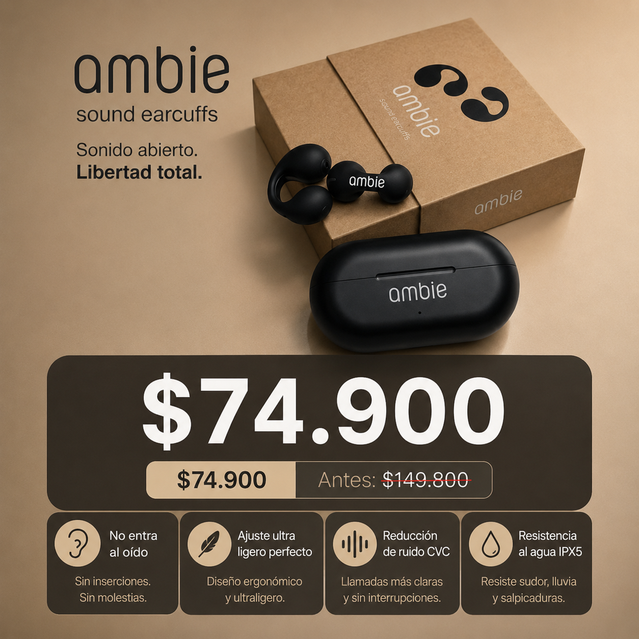 Ambie – Estilo, Comodidad y Resistencia al Agua