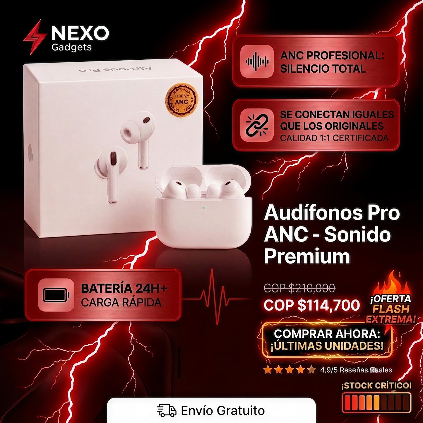🎧 AIRPODS PRO 3 - ANC 1.1 (PREMIUM 2026)